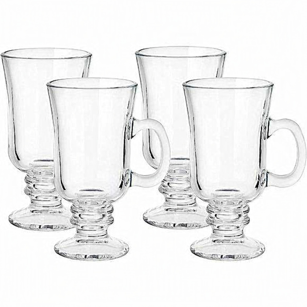 Home‎ Set of 4 Glass Irish Coffee Mug for Drinking